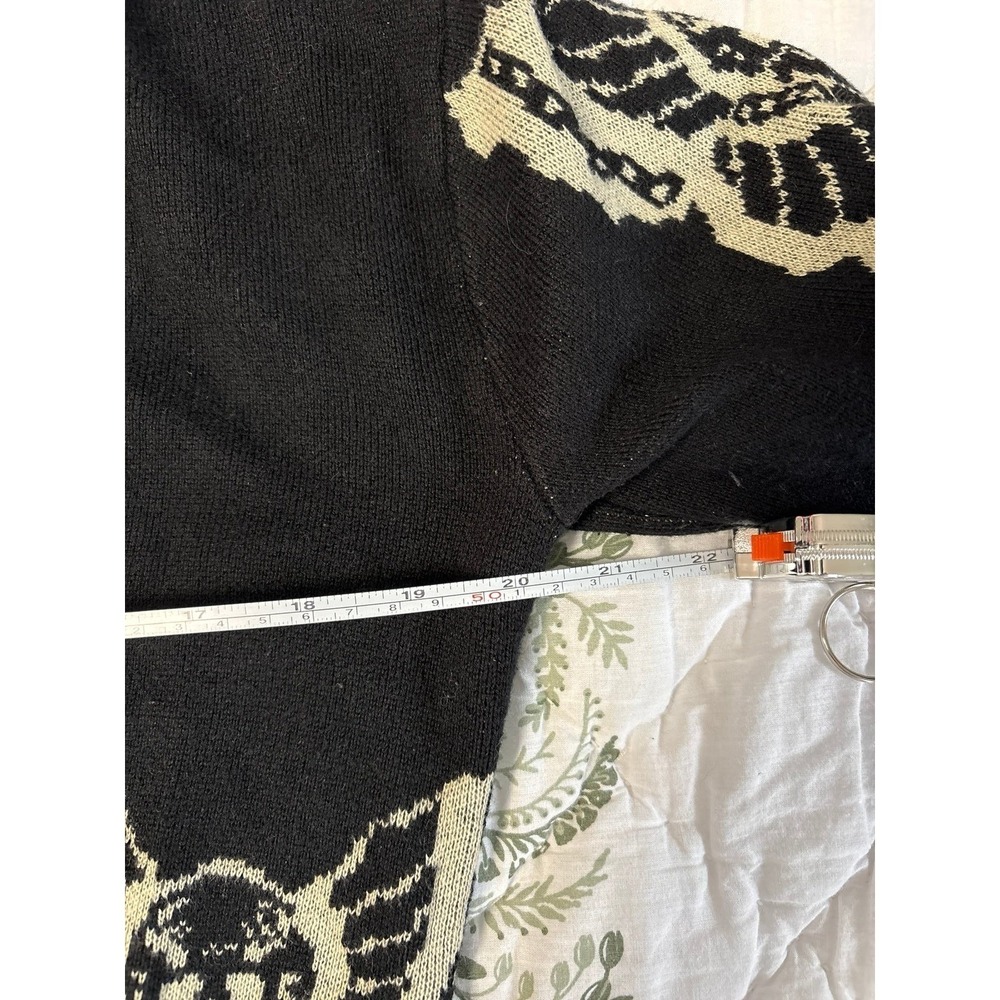 Lurking Class Hot Topic Black Skull Butterfly Cardigan Size XS - Picture 5 of 6